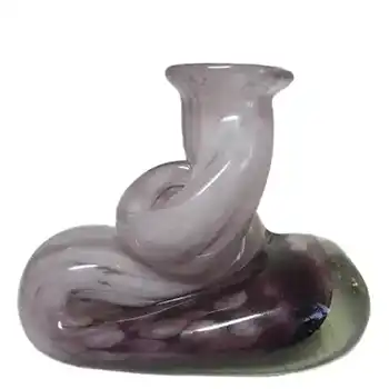 (image for) Mtarfa Maltese Organic Purple & White Glass Vase