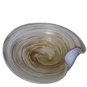 (image for) Murano Copper Aventurine Art Glass Dish/Bowl