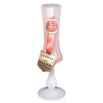 (image for) Portieux French Pink + Opaline Glass Vase - Labelled