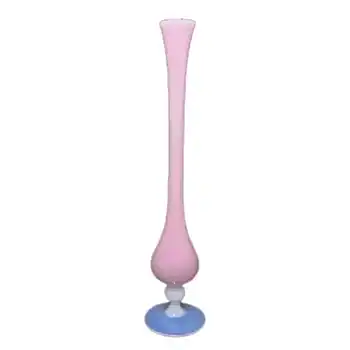 (image for) Italian or French Pink & Opalescent White Glass Vase