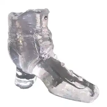 (image for) Swedish Pukeberg/Eva Englund Glass Shoe Paperweight