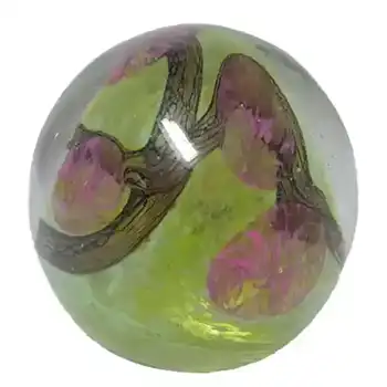 (image for) Royal Brierley Glass Paperweight Signed Jill Devine