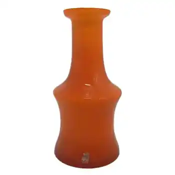 (image for) Alsterfors #AV281/20 Orange Cased Glass Vase - Labelled