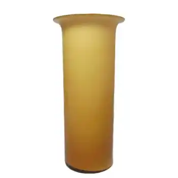(image for) Holmegaard 'Rainbow' Amber Cased Glass 6.75" Vase by Michael Bang
