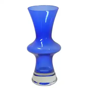 (image for) Sea Glasbruk/Kosta 1960's Swedish Blue Glass Vase