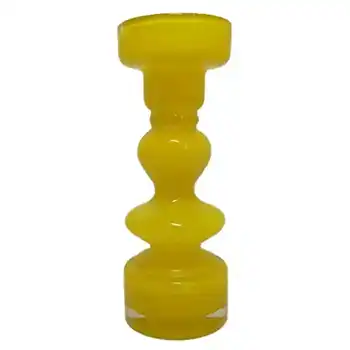 (image for) Japanese Yellow Cased Hooped Glass Vase - Swedish Style