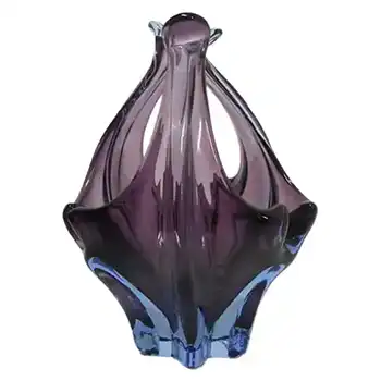 (image for) Cristallo Venezia CCC Murano Purple & Blue Sommerso Glass Bowl