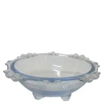 (image for) Sowerby #2644 Art Deco 1930's Blue Glass Bowl/Dish