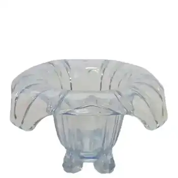 (image for) Sowerby #2631 Art Deco 1930's Blue Glass Posy Bowl/Vase