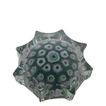 (image for) Strathearn #P13 Scottish Blue Glass Millefiori Miniature Star Paperweight