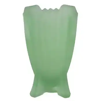 (image for) Bagley #3057 Art Deco 3.75" Uranium Green Glass 'Bedford' Vase