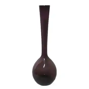 (image for) Large Scandinavian/Swedish 1950's/60's Purple Glass Bottle Vase
