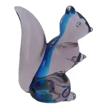(image for) Cenedese Murano Labelled Neodymium / Alexandrite Glass Squirrel