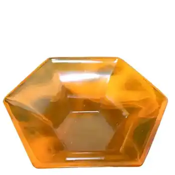 (image for) Davidson #24M Art Deco Orange Cloud Glass Bowl