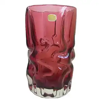 (image for) Crystalex/Bor Czech Glass Vase by Pavel Hlava c. 1968