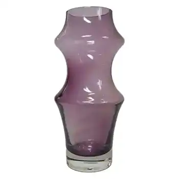 (image for) Dartington Hooped Purple Cased Glass Vase
