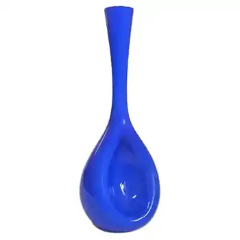 (image for) Elme Scandinavian Blue Cased Glass Vase by Gunnar Ander