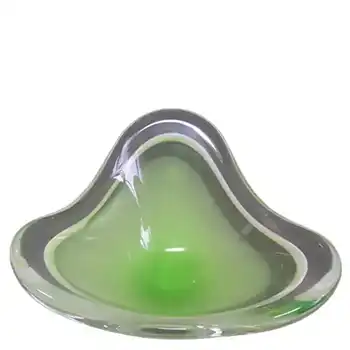(image for) Flygsfors Coquille Glass Bowl by Paul Kedelv Signed '63