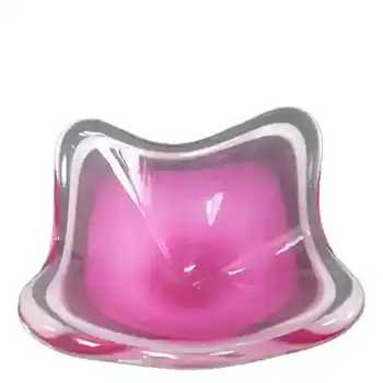 (image for) Flygsfors Coquille Glass Bowl by Paul Kedelv Signed '58