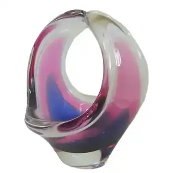 (image for) Flygsfors Coquille Glass Bowl by Paul Kedelv - Signed