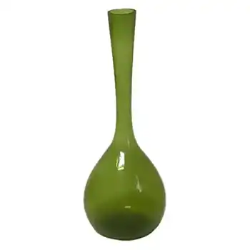 (image for) Elme Swedish / Scandinavian Green Uncased Glass 13" Vase