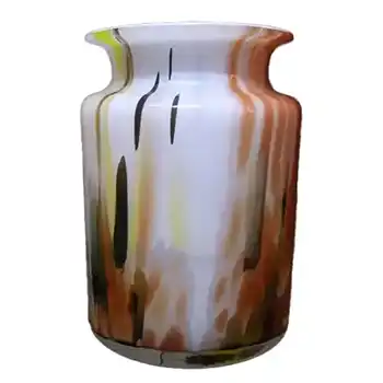 (image for) Holmegaard 'Cascade' Glass Vase by Per Lutken - Signed