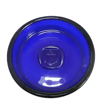 (image for) Holmegaard 'Viking' Blue Glass Bowl by Ole Winther