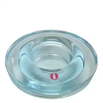 (image for) Iittala Blue Glass 'Halo' Candle Votive/Bowl - Boxed