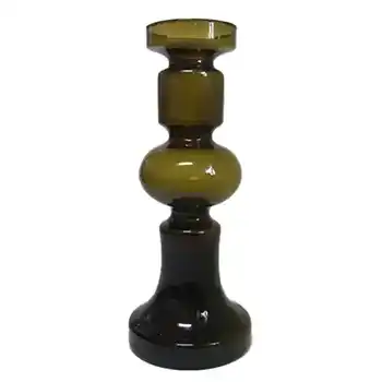 (image for) Ingrid/Ingridglas 1970's Green Glass Vase - Labelled