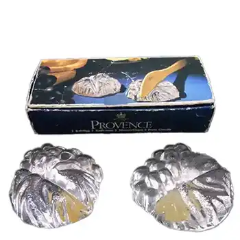 (image for) Royal Krona Swedish Glass Knife Rests - Labelled + Boxed