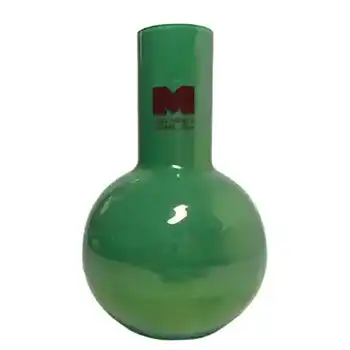 (image for) Carlo Moretti Murano Green Glass Vase - Labelled