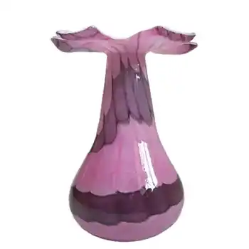 (image for) Mtarfa Maltese Organic Purple & Pink Glass Vase Signed