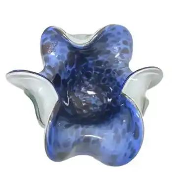 (image for) Large 1960's Murano Copper Aventurine & Blue Glass Bowl