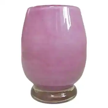 (image for) Nazeing British 1950's Clouded Pink Bubble Glass Vase