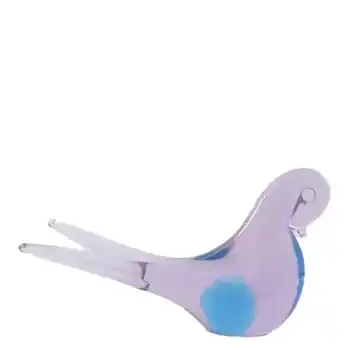 (image for) Neodymium/Alexandrite Lilac + Blue Glass Bird - Changes Colour!