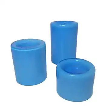 (image for) Orrefors Blue Glass "Eternell" Candle Holders by Owe Elvén