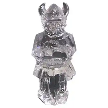 (image for) Pukeberg/Uno Westerberg Glass Viking Paperweight -Label
