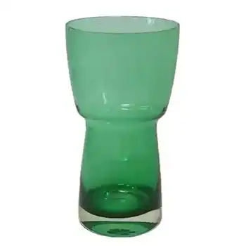 (image for) Riihimaki / Riihimaen Lasi Oy Finnish Green Glass Vase