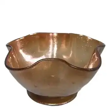 (image for) Salviati Murano Copper Aventurine Glass Finger Bowl