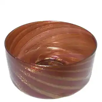 (image for) Salviati Copper Aventurine Glass Finger Bowl