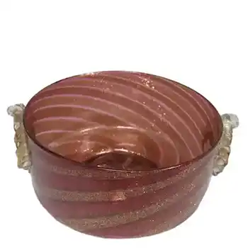 (image for) Salviati Copper Aventurine Glass Finger Bowl