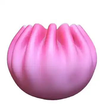 (image for) Victorian Satin Cased Glass Pink & White Rose Bowl / Posy Vase