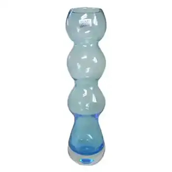(image for) Schott Zwiesel German Large Blue Cased Glass Vase