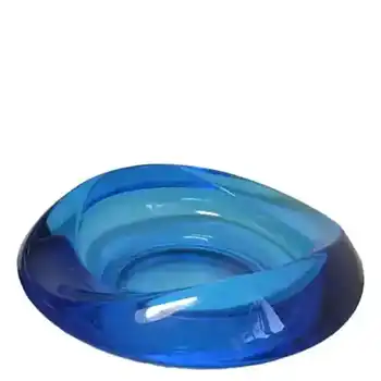(image for) Sklo Union Rosice Blue Glass Bowl - Rudolf Jurnikl