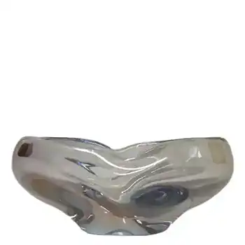 (image for) Skrdlovice #5960 Czech Pink & Blue Glass Bowl by Emanuel Beránek