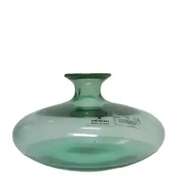 (image for) Venini Murano Turquoise Glass Vase - Signed + Labelled