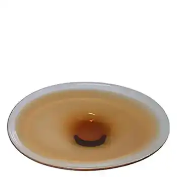 (image for) Wedgwood Large Orange Glass Fruit Bowl - Acid Stamped