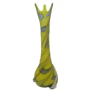 (image for) Vetreria Artigiana Sanminiatello Italian Empoli Marbled Glass Vase