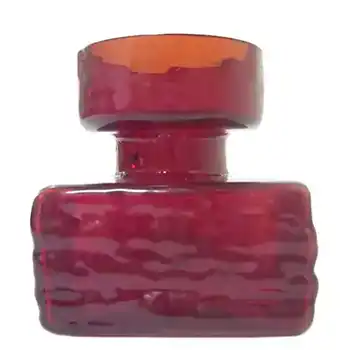 (image for) Dartington #FT98 Frank Thrower Flame Red Glass Bark Vase