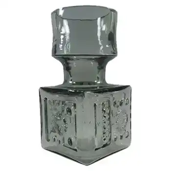(image for) Dartington #FT65 Frank Thrower Smoky Glass Geometric Vase